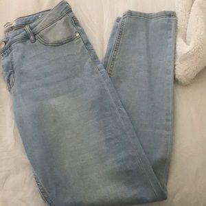 Light wash jeans